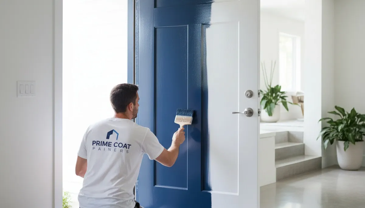 Professional door painting and refinishing in Boise, ID enhancing curb appeal and weather protection