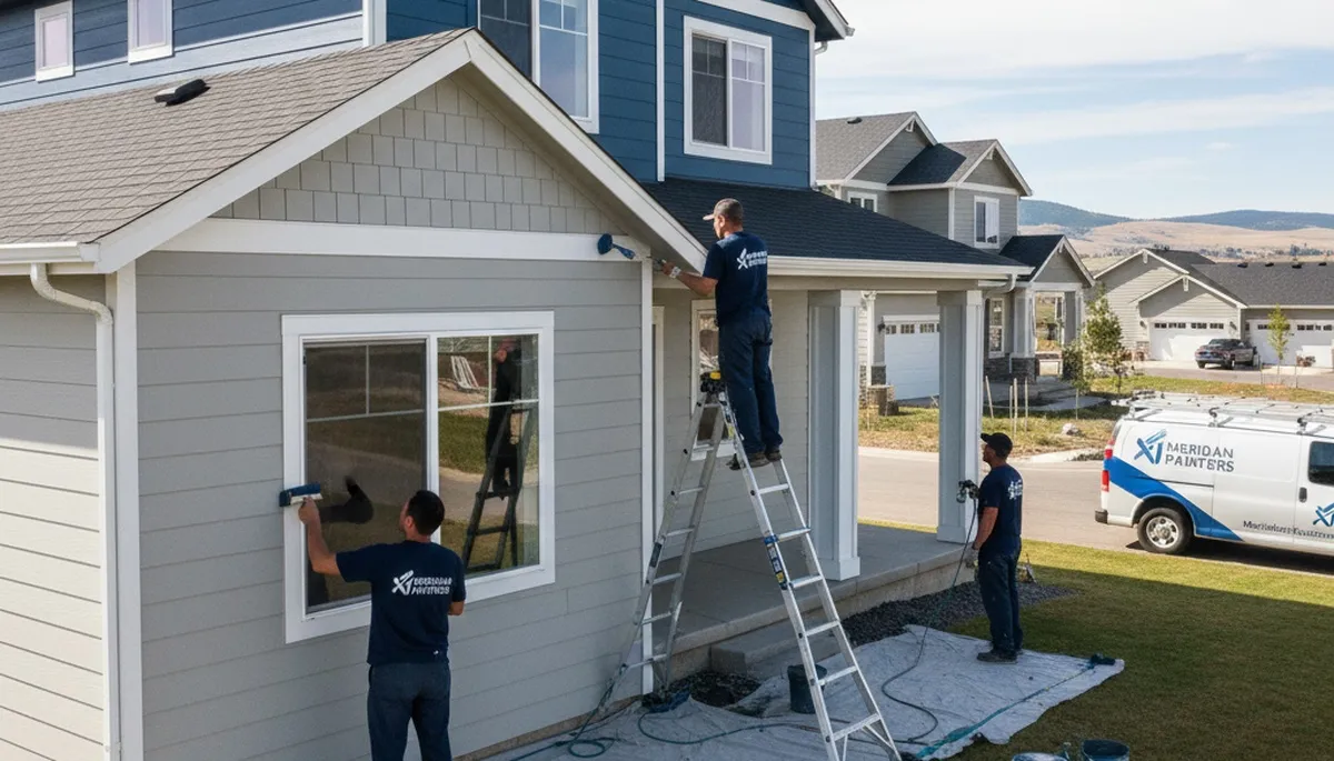 Professional house painters in Boise ID providing residential exterior painting services