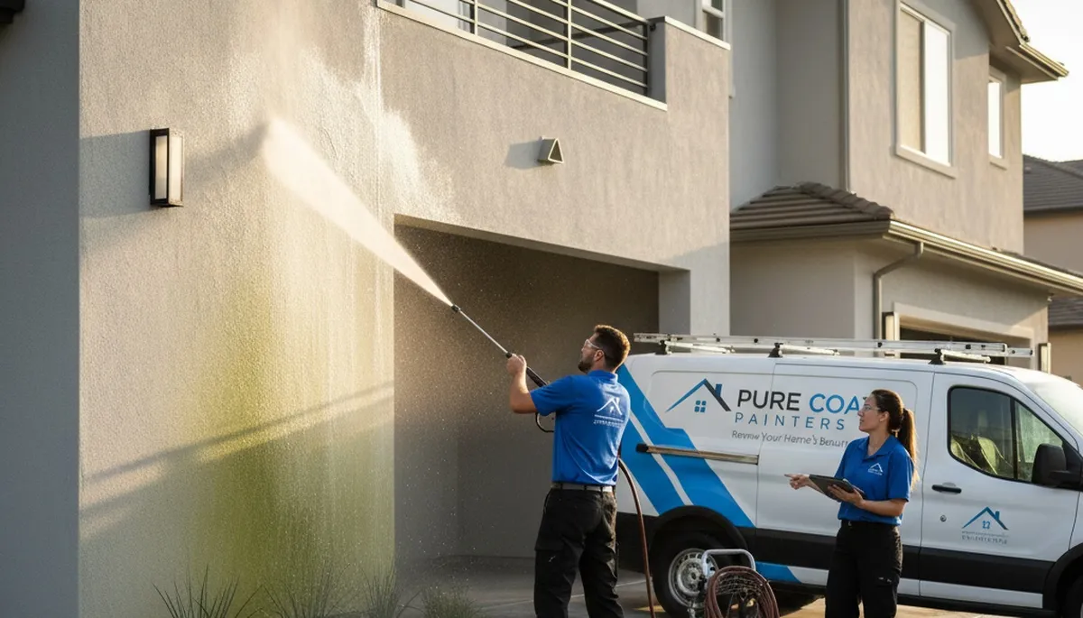 Professional pressure cleaning restoring Boise, ID home exterior surfaces for a renewed, spotless finish
